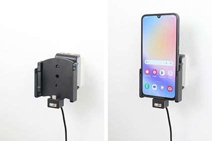 Brodit Aktiv holder med USB-kabel og cigarettadapter, Samsung Galaxy A34 5G 