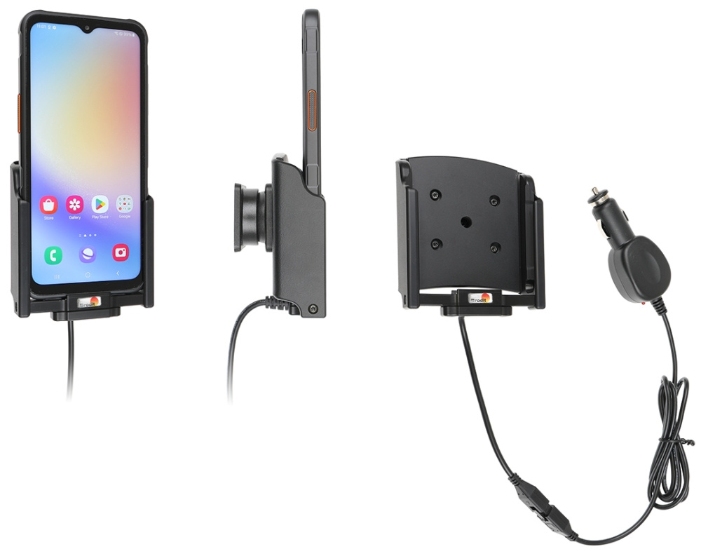 Brodit Aktiv holder med cigarettkontakt, Samsung Galaxy Xcover 7 