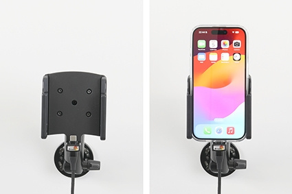 Brodit Mobildeksel med Aktiv holder og billader, Apple iPhone 15 Pro 