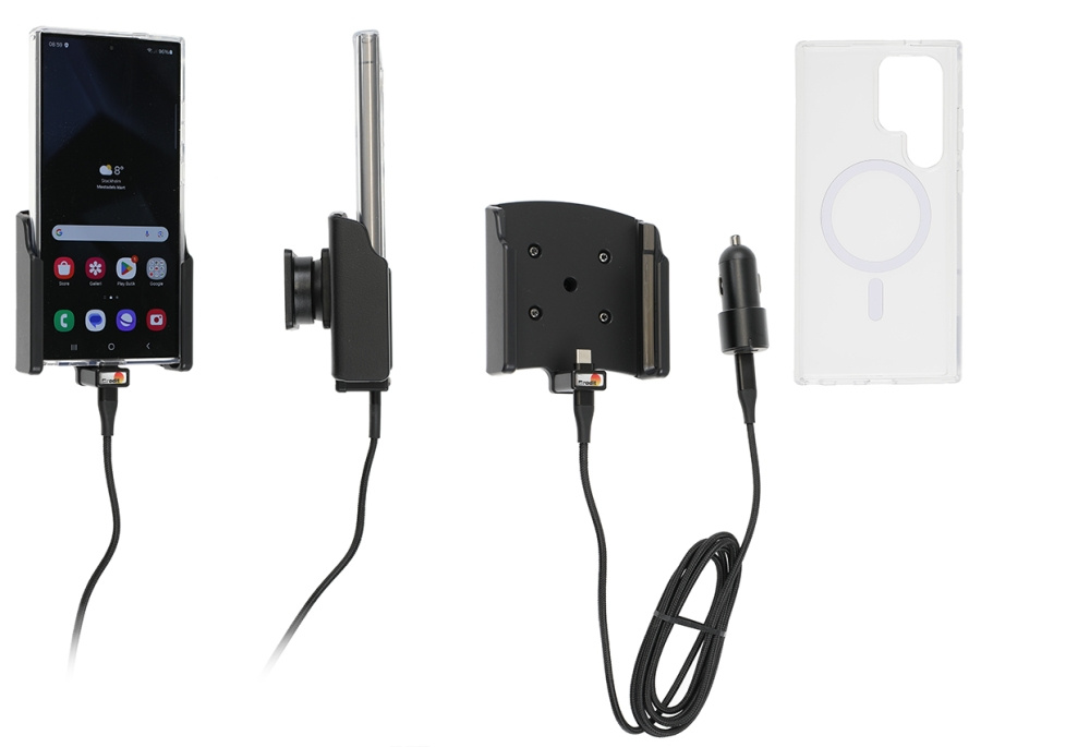 Brodit Mobildeksel med Aktiv holder og billader, Samsung Galaxy S24 Ultra SM-S928B/DS 