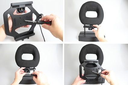 Brodit Aktiv holder for fast montering, Samsung Galaxy Tab S4 10.5 SM-T830/SM-T835 