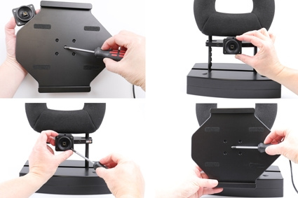 Brodit Aktiv holder for fast installasjon, Apple iPad Air 11 (A2902, A2903, A2904)/Air 11 2025 M3 (A3266, A3267, A2370)/Air 4th Gen (A2072, A2316, A2324, A2325)/Air 5th Gen (A2588, A2589, A2591)/Pro 11 2018 (A1980, A2013, A1934, A1979)/Pro 11 2020 2nd Gen