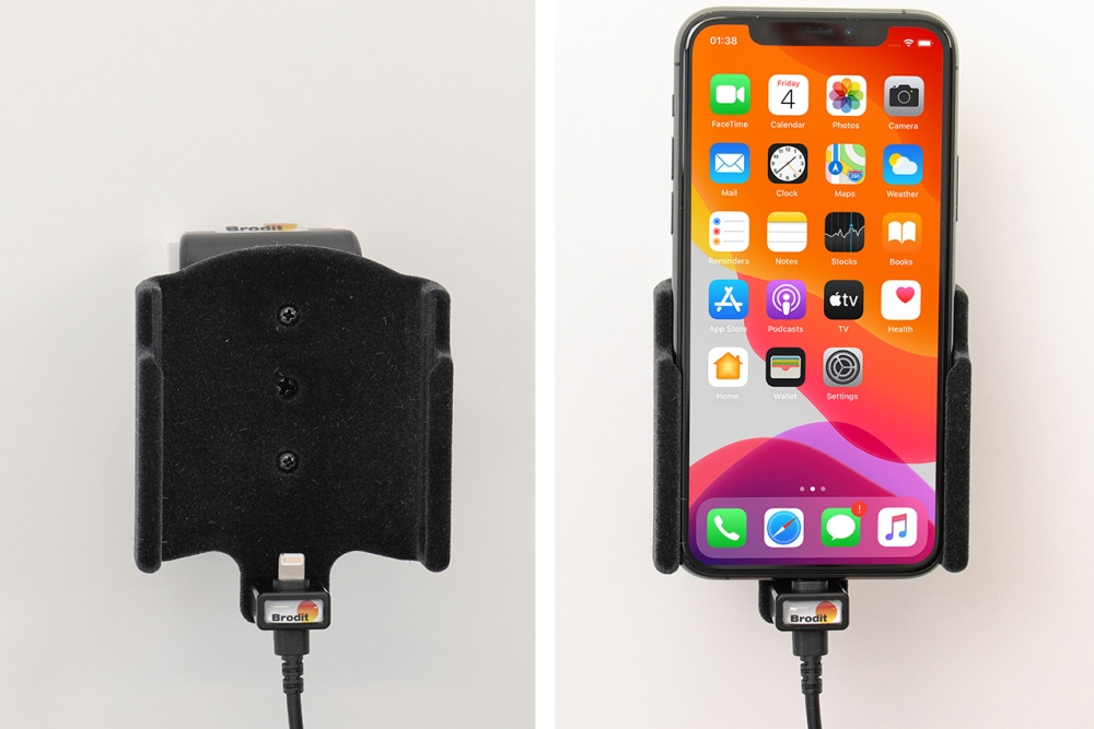 Brodit Aktiv holder for fast installasjon, Apple iPhone 11 Pro 