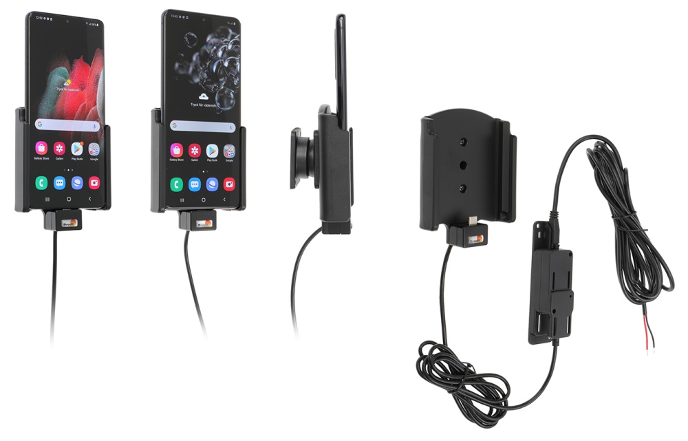 Brodit Aktiv holder for fast installasjon, Samsung Galaxy S20 Ultra 5G (SM-G988B)/S21 Ultra 5G SM-G9988/DS