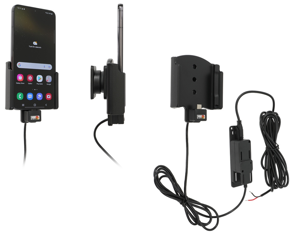 Brodit Aktiv holder for fast installasjon, Samsung Galaxy S22+ 5G (SM-S906B/SM-S906B/DS) 