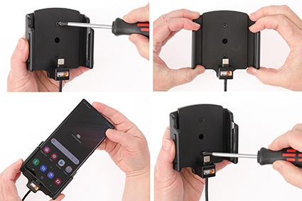 Brodit Aktiv holder for fast installasjon, Samsung Galaxy S22 Ultra 5G (SM-S908B/SM-S908B/DS) 