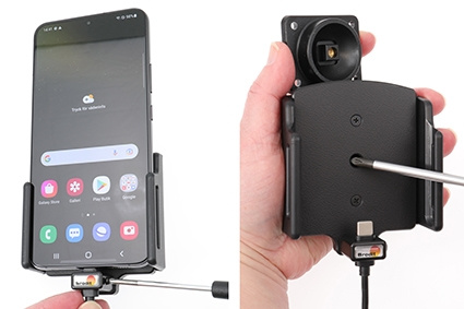 Brodit Aktiv holder for fast montering, Samsung Galaxy S22+ 5G (SM-S906B/SM-S906B/DS) 