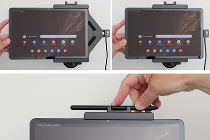 Brodit Aktiv holder for fast montering, Samsung Galaxy Tab S8 SM-X700 