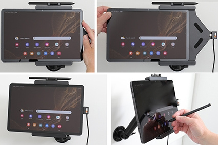 Brodit Aktiv holder for fast montering, Samsung Galaxy Tab S8 SM-X700 