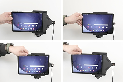 Brodit Aktiv holder for fast installasjon, Samsung Galaxy Tab A9+ 11 SM-X210/SM-X215 LTE/SM-X216 5G 