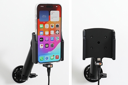 Brodit Mobildeksel med Aktiv holder for fast installasjon, Apple iPhone 15 Pro Max 