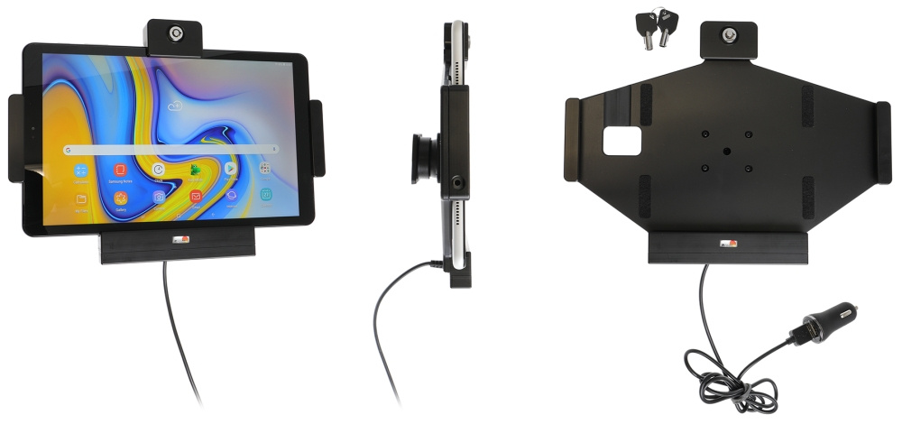 Brodit Holder med nøkkel-lås, Samsung Galaxy Tab A 10.5 SM-T590/SM-T595 