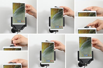 Brodit Holder med nøkkel-lås, Samsung Galaxy Tab A7 Lite SM-T220/SM-T225 