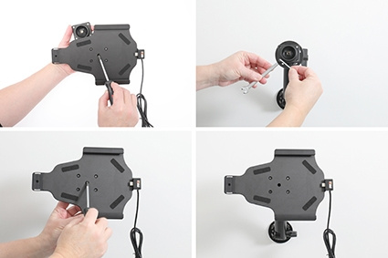 Brodit Holder med nøkkel-lås, Apple iPad Mini 6th Gen (A2567, A2568, A2569)/7th Gen 2024 (A2995, A2996)