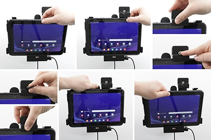 Brodit Holder med nøkkel-lås, Samsung Galaxy Tab Active 4 Pro SM-T630/SM-T636 