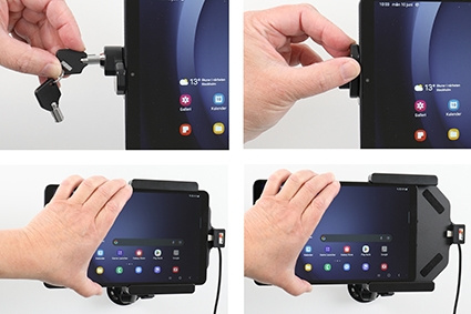 Brodit Holder med nøkkellås, Samsung Galaxy Tab A9 SM-X110/SM-X115 