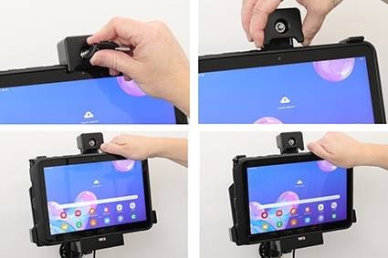 Brodit Holder med nøkkellås, Samsung Galaxy Tab Active Pro T540/T545/T547/T547U 