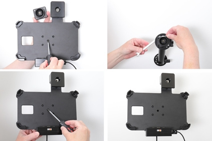 Brodit Holder med nøkkel-lås, Samsung Galaxy Tab Active 2 SM-T390/SM-T395 