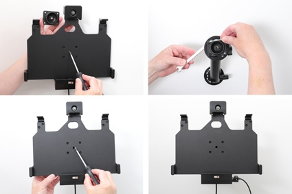 Brodit Holder med nøkkel-lås, Samsung Galaxy Tab Active Pro T540/T545/T547/T547U 