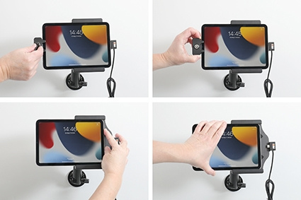 Brodit Holder med nøkkel-lås, Apple iPad Mini 6th Gen (A2567, A2568, A2569)/7th Gen 2024 (A2995, A2996)