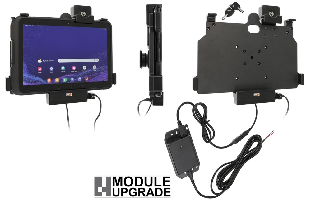 Brodit Holder med nøkkel-lås, Samsung Galaxy Tab Active 4 Pro SM-T630/SM-T636 