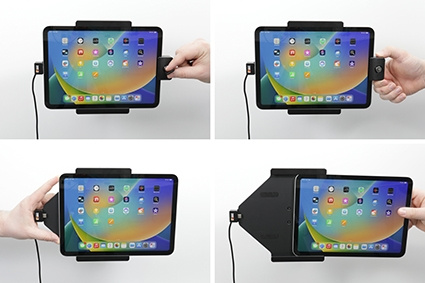 Brodit Holder med nøkkellås, Apple iPad 10th Gen (A2696, A2757, A2777)/2025 A16 (A3354, A3355, A3356)
