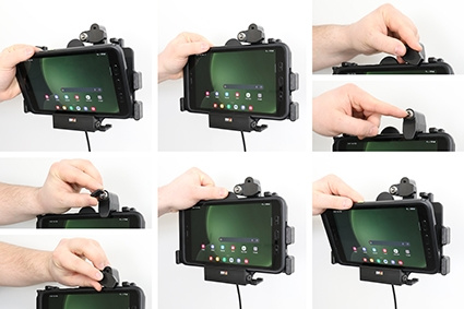 Brodit Holder med nøkkel-lås, Samsung Galaxy Tab Active 3 SM-T570/SM-T575/5 SM-X300/SM-X306B