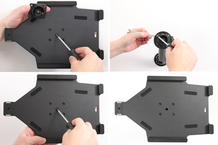 Brodit Holder med nøkkellås, Apple iPad 10.2 7th Gen (A2197, A2198, A2200)/8th Gen (A2428, A2429, A2430, A2270)/9th Gen (A2602, A2603, A2604, A2605)