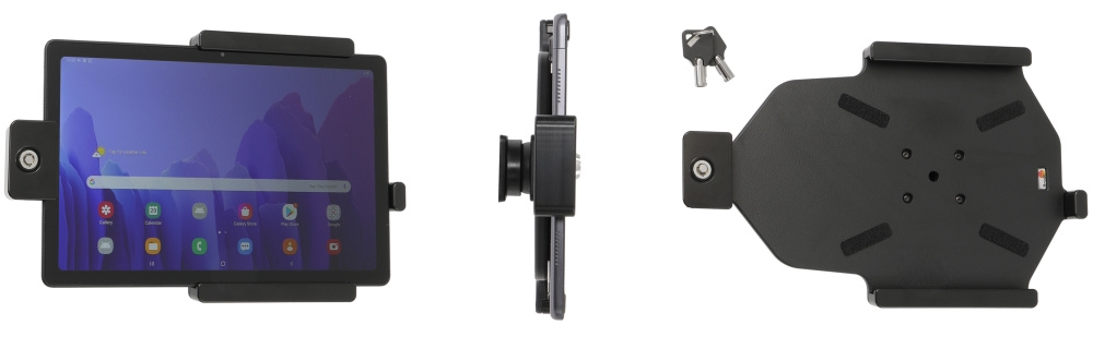 Brodit Holder med nøkkel-lås, Samsung Galaxy Tab A7 10.4 (2020) SM-T500/SM-T505 