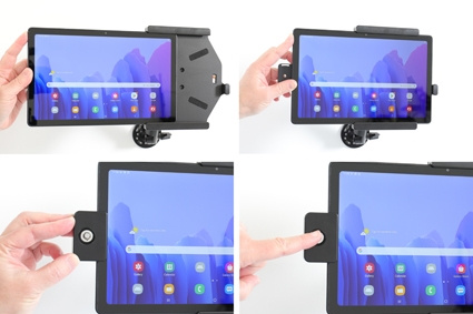 Brodit Holder med nøkkel-lås, Samsung Galaxy Tab A7 10.4 (2020) SM-T500/SM-T505 