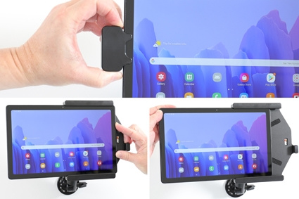 Brodit Holder med fjær-lås, Samsung Galaxy Tab A7 10.4 (2020) SM-T500/SM-T505 