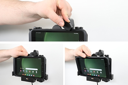 Brodit Holder med fjær-lås, Samsung Galaxy Tab Active 3 SM-T570/SM-T575/5 SM-X300/SM-X306B