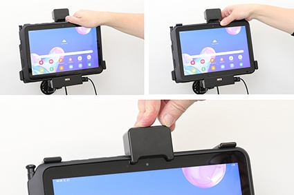 Brodit Holder med fjær-lås, Samsung Galaxy Tab Active Pro T540/T545/T547/T547U 