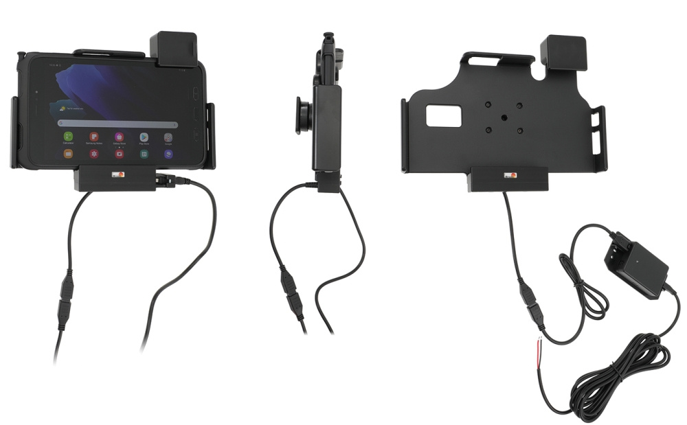 Brodit Holder med fjær-lås, Samsung Galaxy Tab Active 2 SM-T390/SM-T395/3 SM-T570/SM-T575/5 SM-X300/SM-X306B