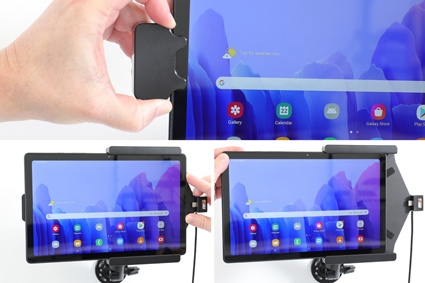 Brodit Holder med fjærlås, Samsung Galaxy Tab A7 10.4 (2020) SM-T500/SM-T505 