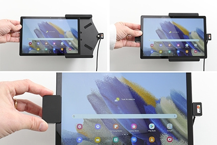 Brodit Holder med fjær-lås, Samsung Galaxy Tab A8 SM-X200/205 