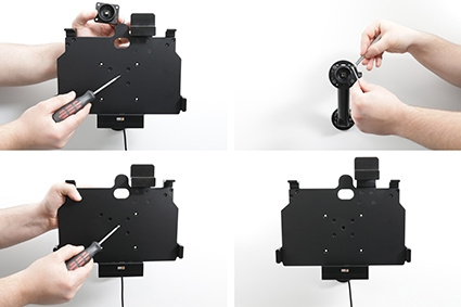 Brodit Holder med fjær-lås, Samsung Galaxy Tab Active 4 Pro SM-T630/SM-T636 