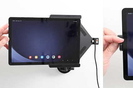 Brodit Holder med fjær-lås, Samsung Galaxy Tab A9+ 11 SM-X210/SM-X215 LTE/SM-X216 5G 