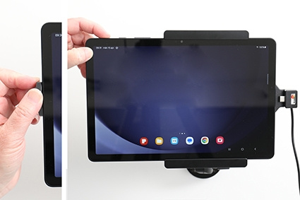 Brodit Holder med fjær-lås, Samsung Galaxy Tab A9+ 11 SM-X210/SM-X215 LTE/SM-X216 5G 