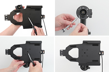 Brodit Holder med nøkkellås, Samsung Galaxy Tab Active 2 SM-T390/SM-T395/3 SM-T570/SM-T575