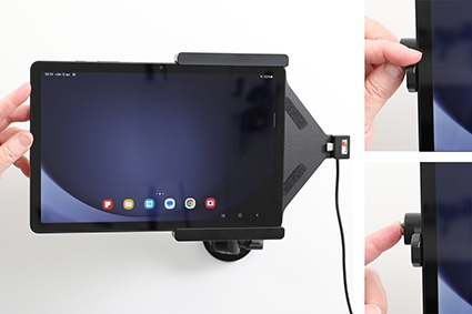 Brodit Holder med nøkkel-lås, Samsung Galaxy Tab A9+ 11 SM-X210/SM-X215 LTE/SM-X216 5G 