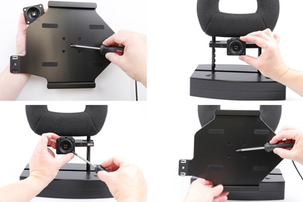 Brodit Holder med fjær-lås, Apple iPad Air 11 (A2902, A2903, A2904)/Air 11 2025 M3 (A3266, A3267, A2370)/Air 4th Gen (A2072, A2316, A2324, A2325)/Air 5th Gen (A2588, A2589, A2591)/Pro 11 2018 (A1980, A2013, A1934, A1979)/Pro 11 2020 2nd Generation  (A2068