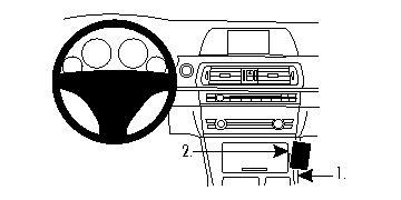 BMW F10, F11 10-15, Konsollplassert
