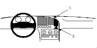 ProClip Monteringsbøyle Hyundai Elantra 91-95, Sentrert