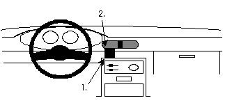 ProClip Monteringsbøyle Mazda 121 91-95, Sentrert