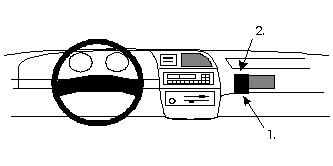 ProClip Monteringsbøyle Ford Explorer 93-94, Vinklet