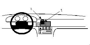 ProClip Monteringsbøyle Chrysler Neon 95-99, Sentrert