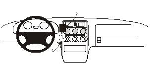 ProClip Monteringsbøyle Alfa Romeo Spider/GTV 95-97, Sentrert