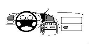 ProClip Monteringsbøyle Volkswagen Sharan 95-00, sentrert