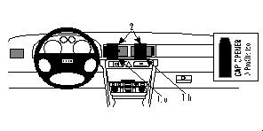 Audi A6 98-03, senter, høy